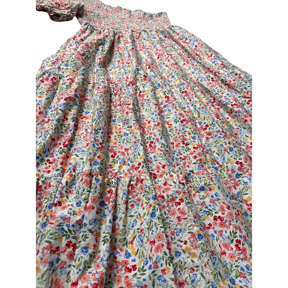 Arula Abriella Ditzy Floral Smocked 1 Shoulder Puff Sleeve Dress Pockets Size 3X - Picture 9 of 11